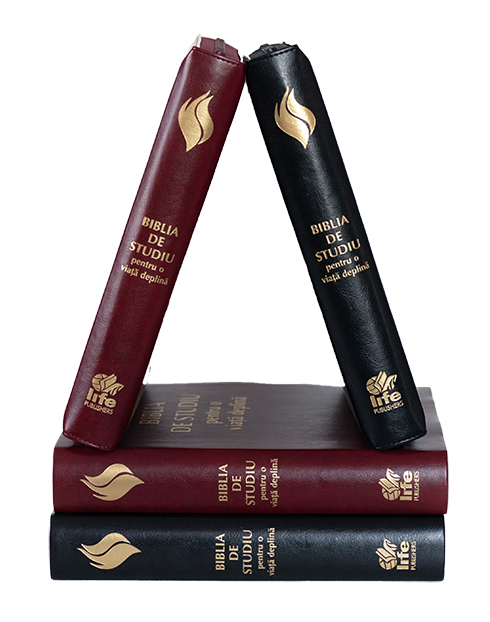 Biblia de studiu pentru o viata deplina - coperta piele neagra, fermoar [4]
