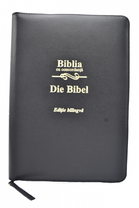 Biblie - editie bilingva romana-germana - neagra, PF - cu concordanta [1]