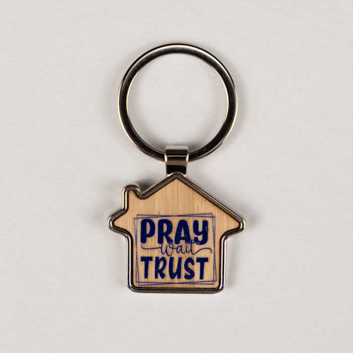 Breloc metalic - Pray, wait, trust [1]
