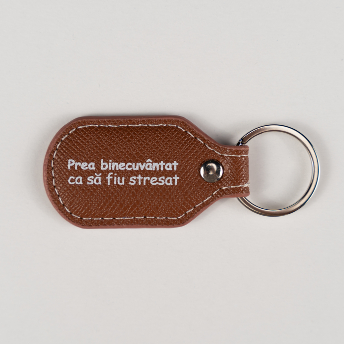 Breloc piele - prea binecuvantat [2]
