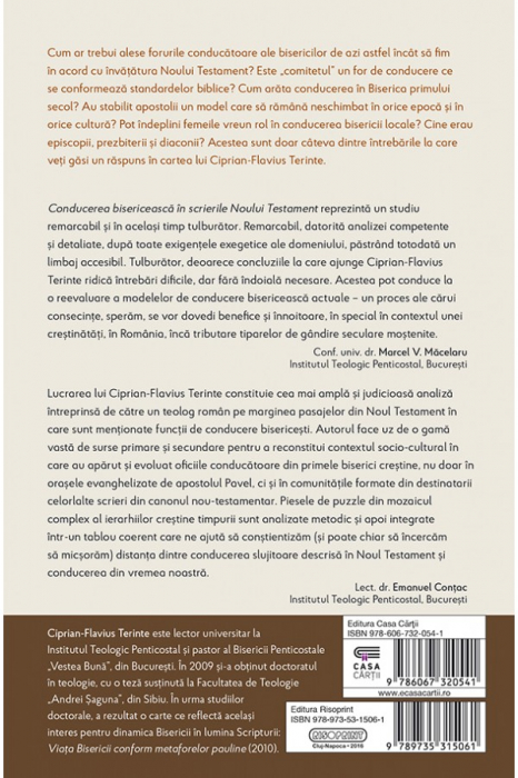 Conducerea bisericeasca in scrierile Noului Testament [2]