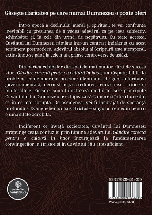 Gandire corecta pentru o cultura in haos [2]