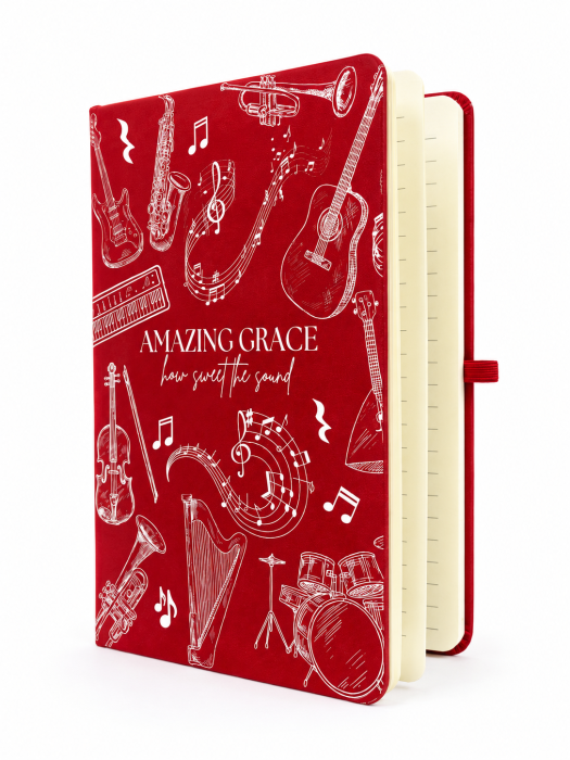 Jurnal A5 - Amazing grace - rosu [3]