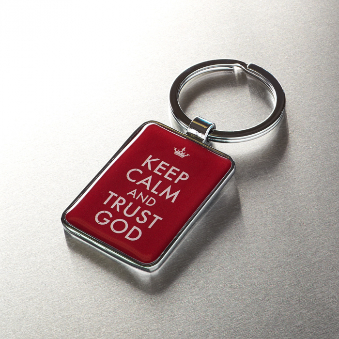Keep calm and trust God - Red [3]