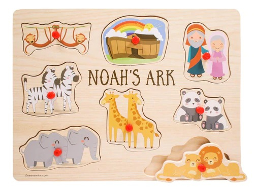 Noah's Ark Peg puzzle 8 pieces [1]