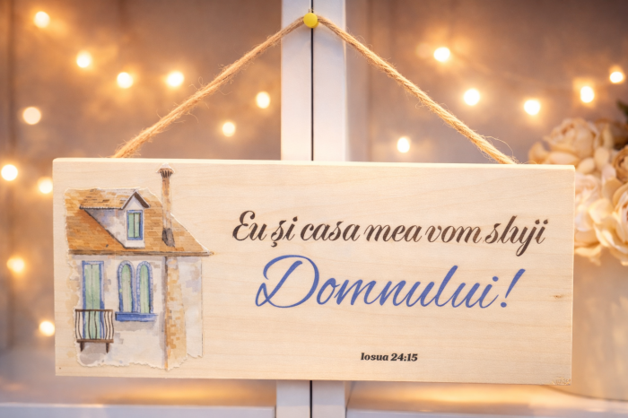 Placuta din lemn(250x120 mm) - Eu si casa mea [2]