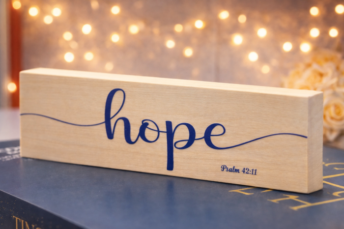 Placuta din lemn(151x43 mm) -hope [2]