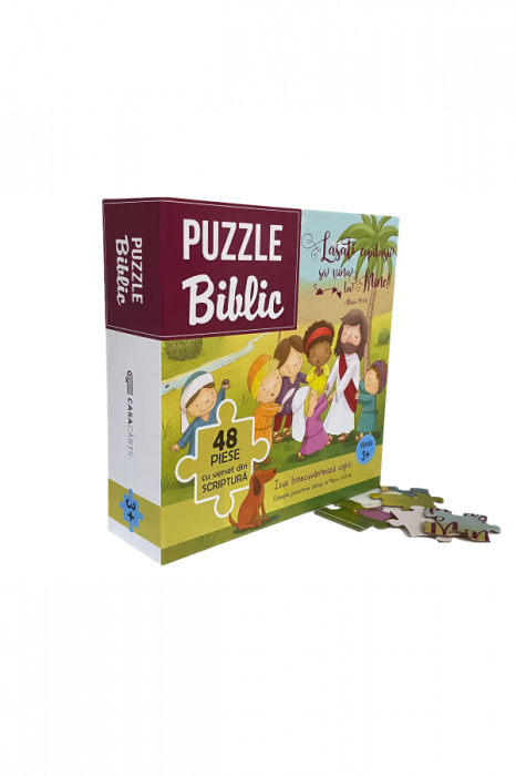 Puzzle 48 de piese - Isus binecuvanteaza copiii [2]
