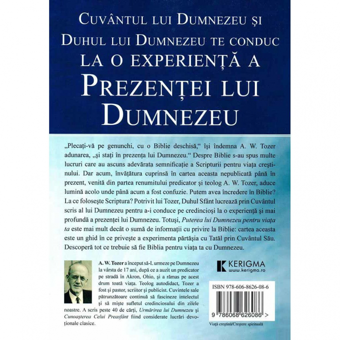 Puterea lui Dumnezeu pentru viata ta. Cum te transforma Duhul Sfant prin Cuvantul lui Dumnezeu [2]