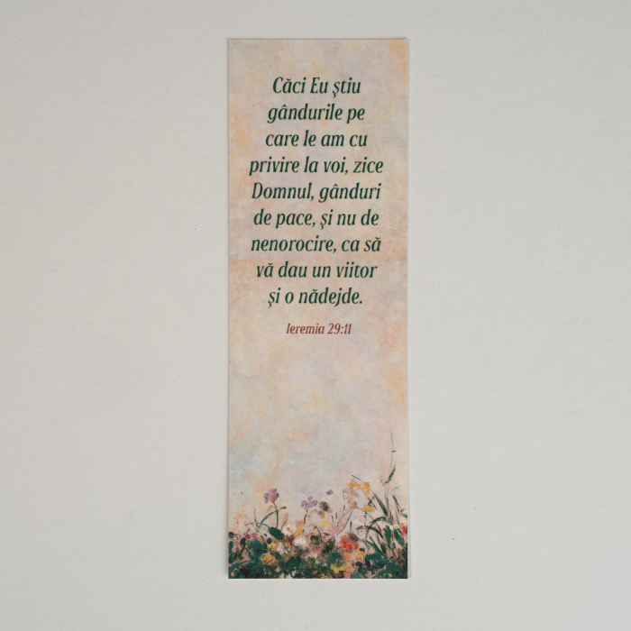 Semn de carte -  Căci Eu știu gândurile pe care le am cu privire la voi [1]