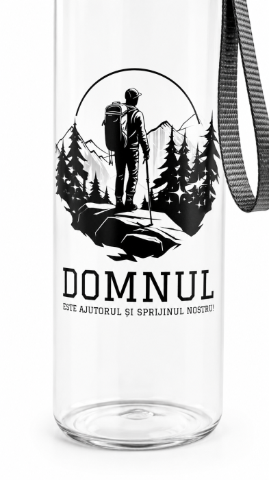 Sticla apa plastic - Domnul este ajutorul si sprijinul nostru - Gramma.ro [2]