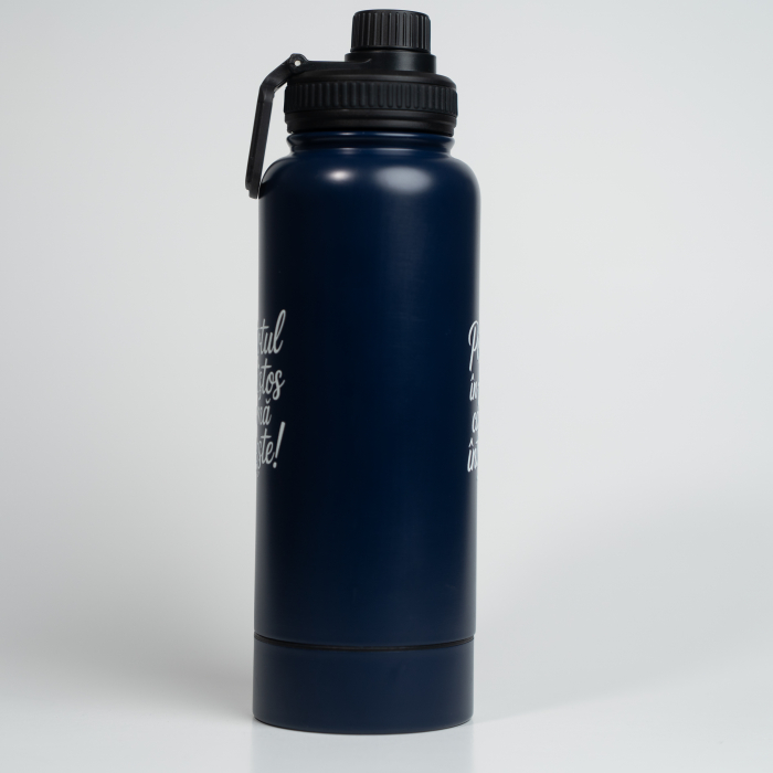 Sticla din otel inoxidabil - Pot totul in Hristos - albastru - 1000 ml [3]