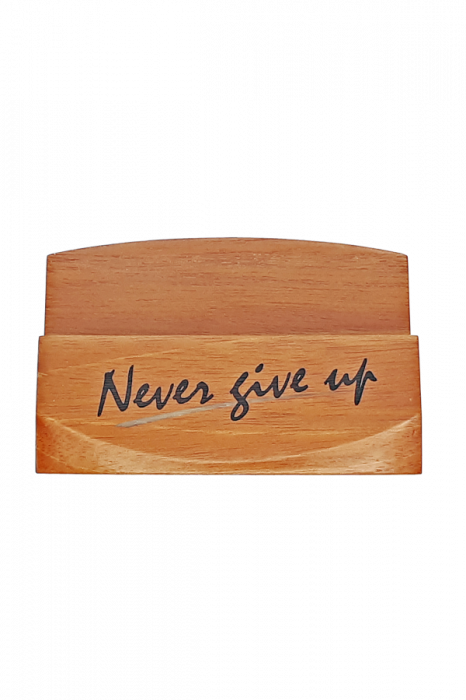 Suport pentru cărți de vizită - Never give up - GBC05-399 [2]