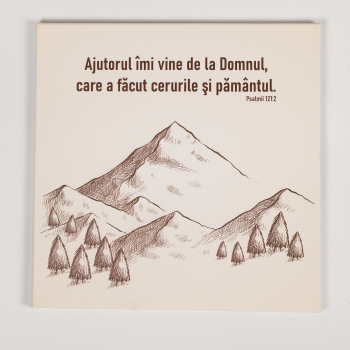 Tablou canvas - Ajutorul imi vine de la Domnul [1]