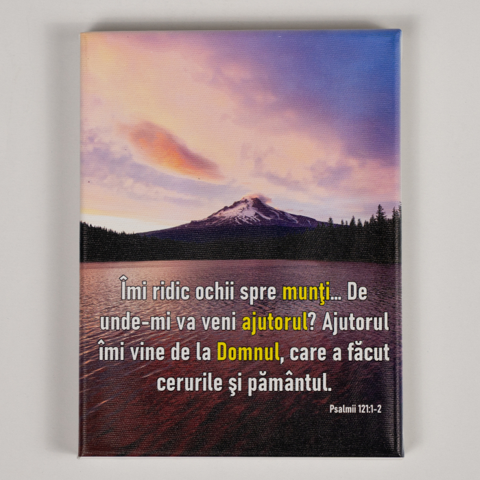 Tablou canvas - Imi ridic ochii spre munti [1]