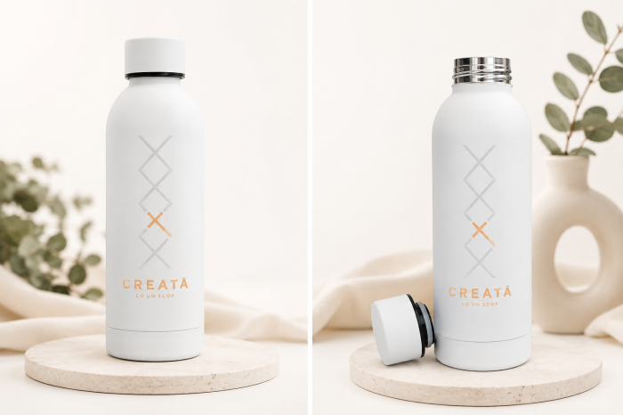 Termos - Creata cu un scop (Alb) - Gramma.ro [3]