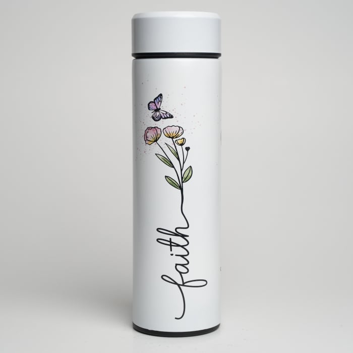 Termos cu sita pentru ceai - Faith-Hope-Love (425 ml) [2]