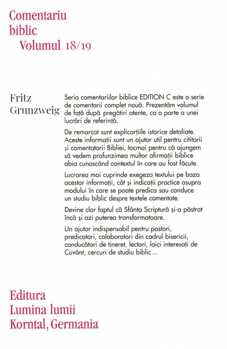 Epistolele catre Timotei & Tit & Filimon, comentariu biblic, vol. 18/19 [2]