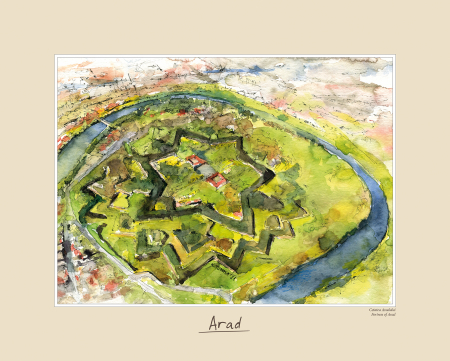 Suvenir - Tablou mare Arad 2 - 24 x 30 cm