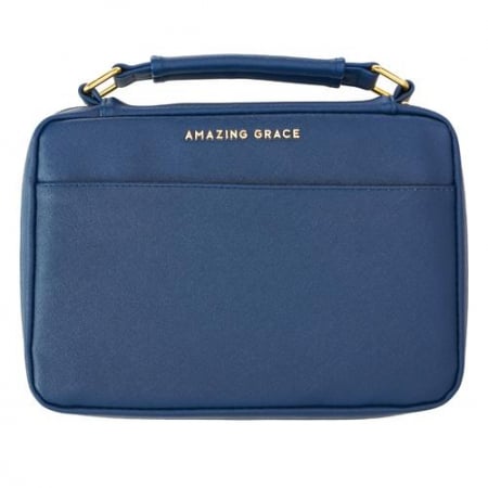 Husă Biblie - Amazing Grace - Blue - LuxLeather