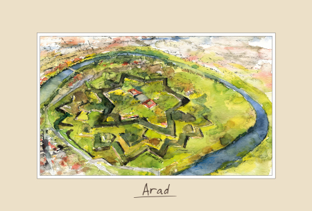 Suvenir - Tablou mic Arad 2 - 10 x 15 cm