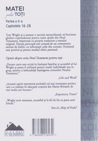 Matei pentru toti. Partea a II-a. Capitolele 16-28 [1]
