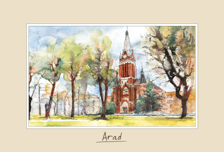 Suvenir - Tablou mic Arad 1 - 10 x 15 cm