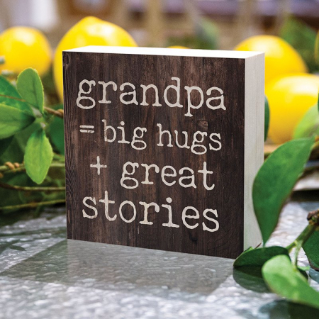 Grandpa = big hugs + great stories [0]