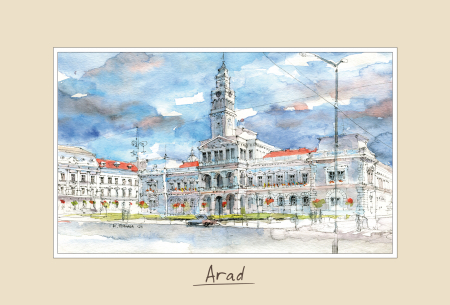 Suvenir - Tablou mic Arad 4 - 10 x 15 cm