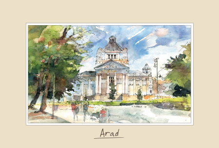 Suvenir - Tablou mic Arad 3 - 10 x 15 cm