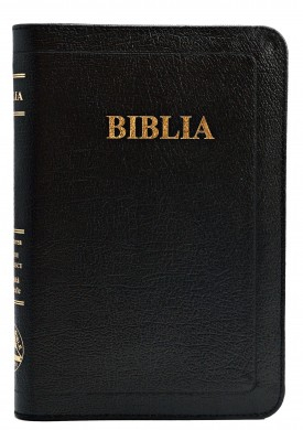 Medii - Biblie de lux, medie, coperta piele, fermoar, margini aurii