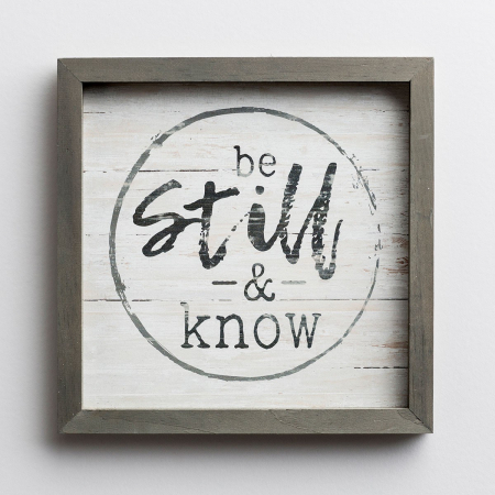 Be still and know [2]