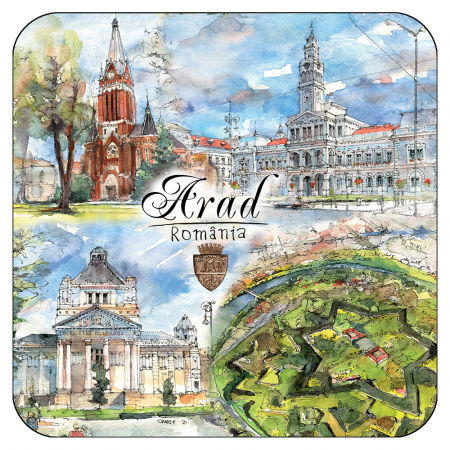 Suvenir - Suport pahar Arad 6