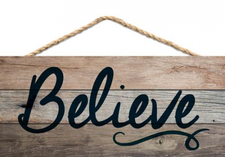 Tablouri din lemn - Believe