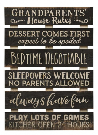 Produse din lemn - Grantparents House Rules
