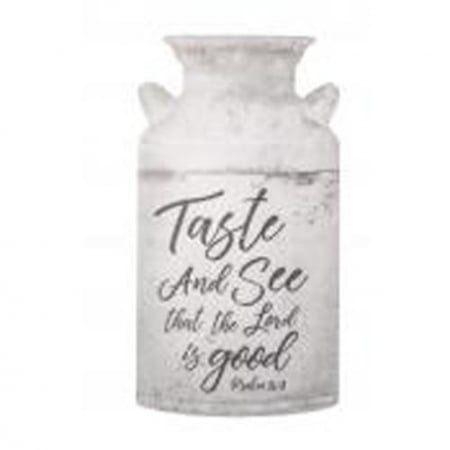 Ornament - Taste and see that the Lord - Milk can