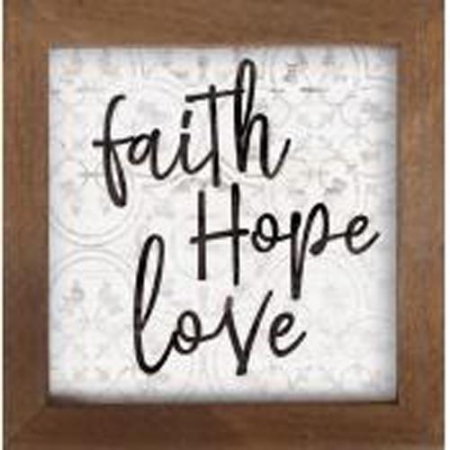 Produse din lemn - Faith Hope Love