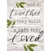 Tablouri din lemn - Together they built a life they loved