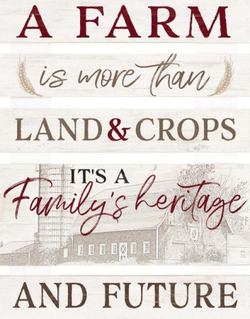 Tablouri din lemn - A farm is more than land - Pallet