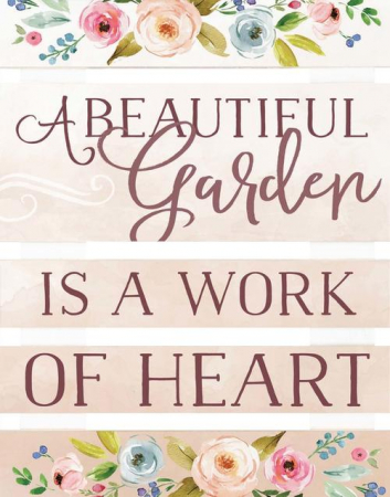 Tablouri din lemn - A beautiful garden - Pallet