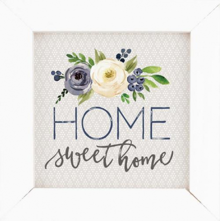 Tablouri din lemn - Home sweet home - Framed