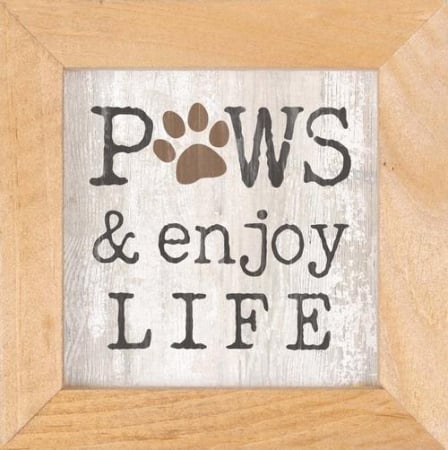 Cadouri - Paws and enjoy life - Framed