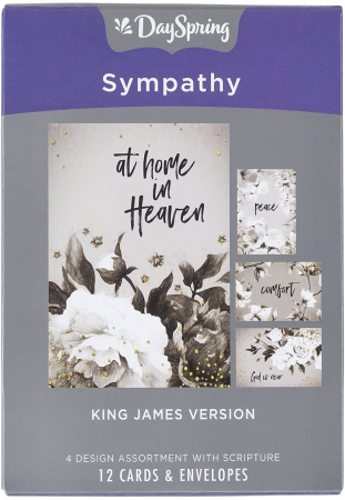 Carduri cu versete - Sympathy - Black and white - KJV text