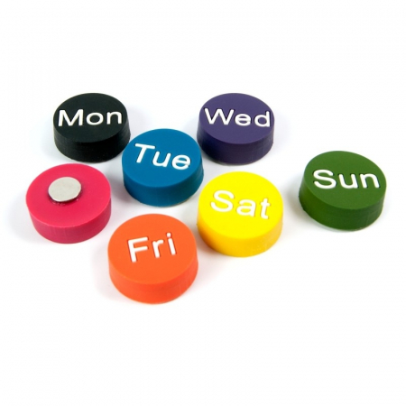 Magneti - Magnet - zilele saptamanii - WEEKDAYS (7 buc/set)