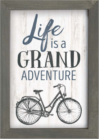 Tablouri din lemn - Life is a grand adventure