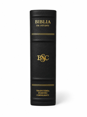 Biblia de studiu Cornilescu - piele naturala neagra - de lux [1]