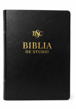Biblia de studiu Cornilescu (BSC) - Biblia de studiu Cornilescu - piele ecologica neagra
