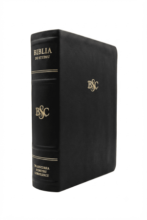 Biblia de studiu Cornilescu - piele naturala neagra - de lux [2]