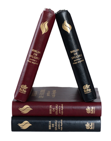 Biblia de studiu pentru o viata deplina - coperta piele neagra, fermoar [3]