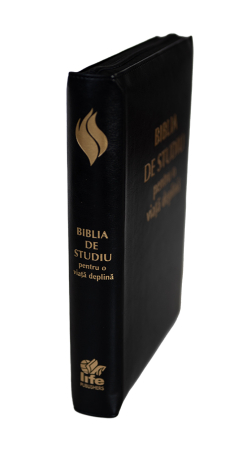 Biblia de studiu pentru o viata deplina - coperta piele neagra, fermoar [1]